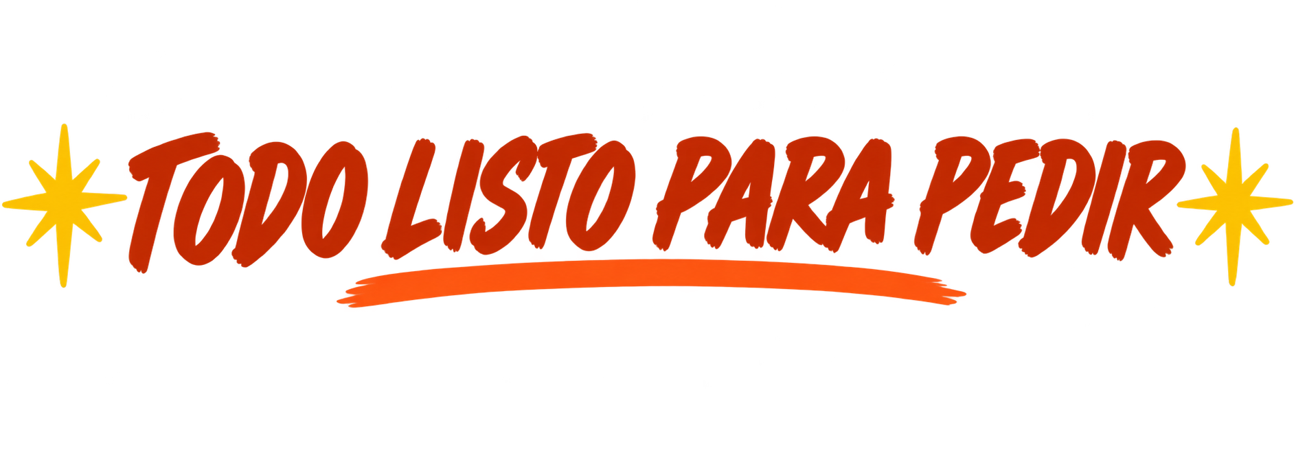 Todo listo para pedir